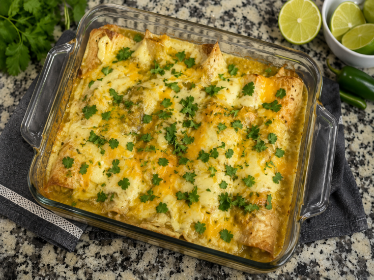 green chile chicken enchiladas
